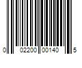 Barcode Image for UPC code 002200001405