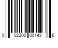 Barcode Image for UPC code 002200001436