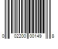 Barcode Image for UPC code 002200001498