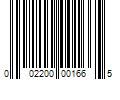 Barcode Image for UPC code 002200001665