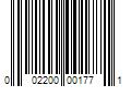 Barcode Image for UPC code 002200001771