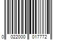 Barcode Image for UPC code 0022000017772