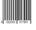 Barcode Image for UPC code 0022000017901