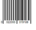 Barcode Image for UPC code 0022000019189