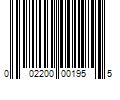 Barcode Image for UPC code 002200001955