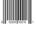 Barcode Image for UPC code 002200002181