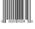 Barcode Image for UPC code 002200002358