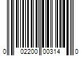 Barcode Image for UPC code 002200003140