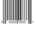 Barcode Image for UPC code 002200003331