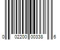 Barcode Image for UPC code 002200003386