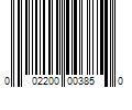 Barcode Image for UPC code 002200003850