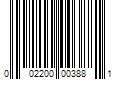 Barcode Image for UPC code 002200003881