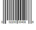 Barcode Image for UPC code 002200004086