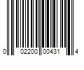 Barcode Image for UPC code 002200004314