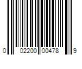 Barcode Image for UPC code 002200004789