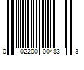 Barcode Image for UPC code 002200004833