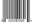 Barcode Image for UPC code 002200006264