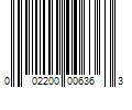 Barcode Image for UPC code 002200006363