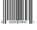 Barcode Image for UPC code 002200006431