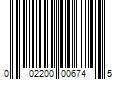 Barcode Image for UPC code 002200006745