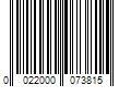 Barcode Image for UPC code 0022000073815