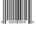 Barcode Image for UPC code 002200008169