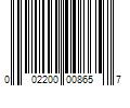 Barcode Image for UPC code 002200008657