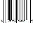 Barcode Image for UPC code 002200009807