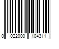 Barcode Image for UPC code 0022000104311