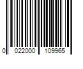 Barcode Image for UPC code 0022000109965