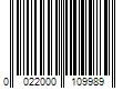 Barcode Image for UPC code 0022000109989