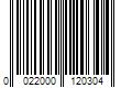 Barcode Image for UPC code 0022000120304