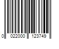 Barcode Image for UPC code 0022000123749