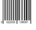 Barcode Image for UPC code 0022000136091