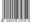 Barcode Image for UPC code 0022000279729