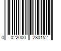 Barcode Image for UPC code 0022000280152