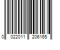 Barcode Image for UPC code 0022011206165