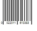 Barcode Image for UPC code 0022011613383