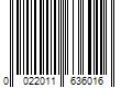 Barcode Image for UPC code 0022011636016