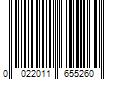 Barcode Image for UPC code 0022011655260