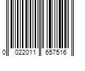 Barcode Image for UPC code 0022011657516