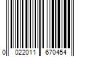 Barcode Image for UPC code 0022011670454