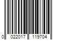 Barcode Image for UPC code 0022017119704