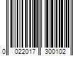 Barcode Image for UPC code 0022017300102