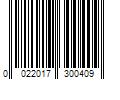 Barcode Image for UPC code 0022017300409