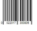 Barcode Image for UPC code 0022017300805