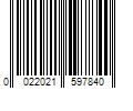 Barcode Image for UPC code 0022021597840