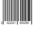 Barcode Image for UPC code 0022021600250