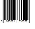 Barcode Image for UPC code 0022021630257