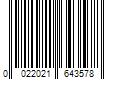 Barcode Image for UPC code 0022021643578